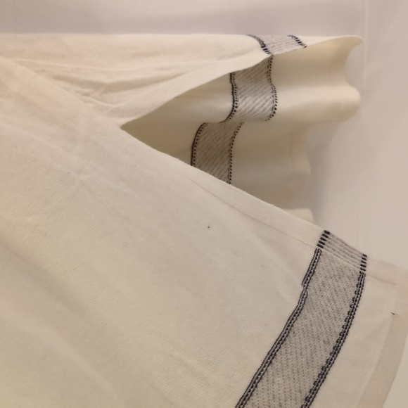 Loft oversized lagenlook Cotton Wool Blend Navy And White sweater tunic - Picture 5 of 9